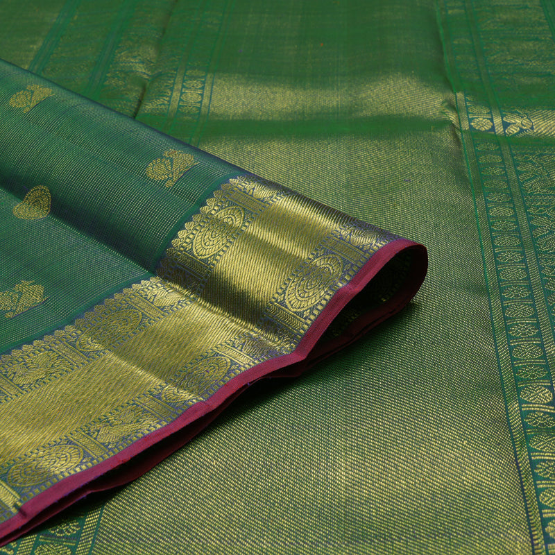 Hayagrivas Handloom Mayilkazhuthu Kanjivaram Silk Saree HBE270F1-1