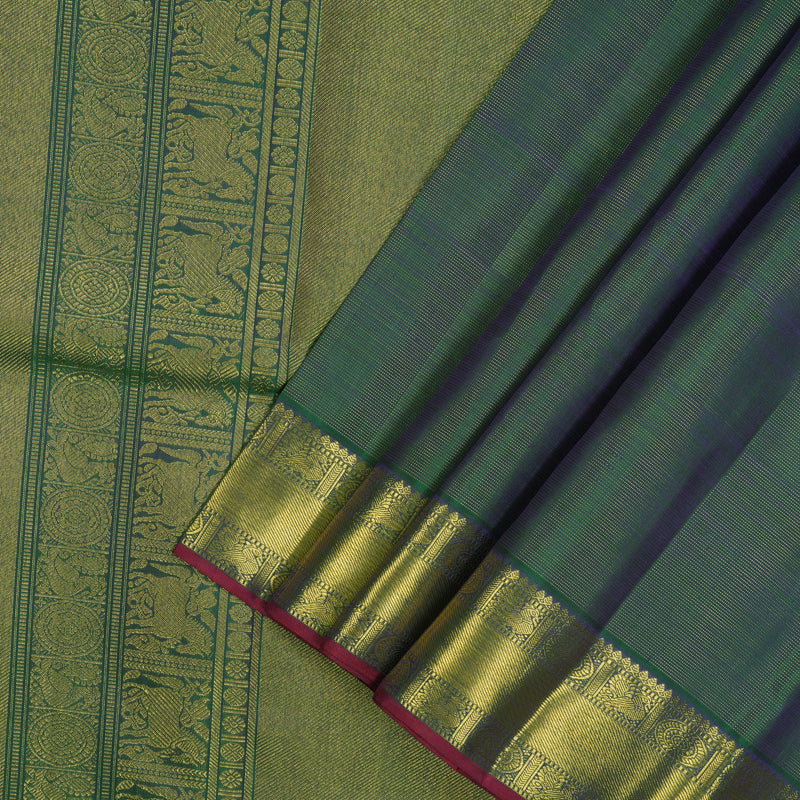 Hayagrivas Handloom Mayilkazhuthu Kanjivaram Silk Saree HBE270F1-1