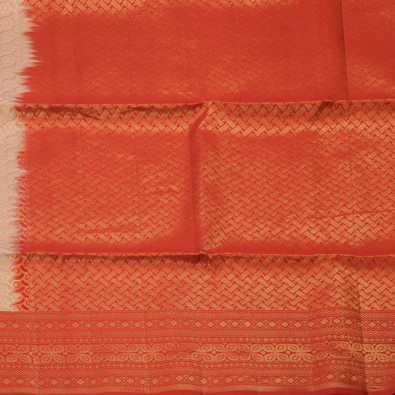 Hayagrivas Handloom Pure Soft Silk Saree in Splendid Sandal with Red HBE348G1-29