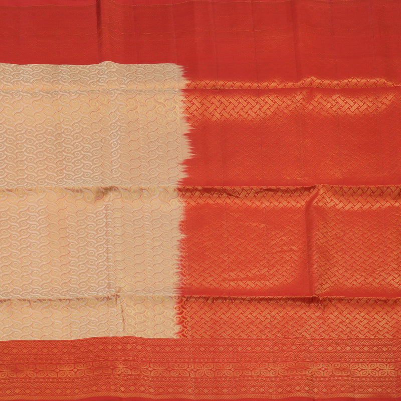 Hayagrivas Handloom Pure Soft Silk Saree in Splendid Sandal with Red HBE348G1-29
