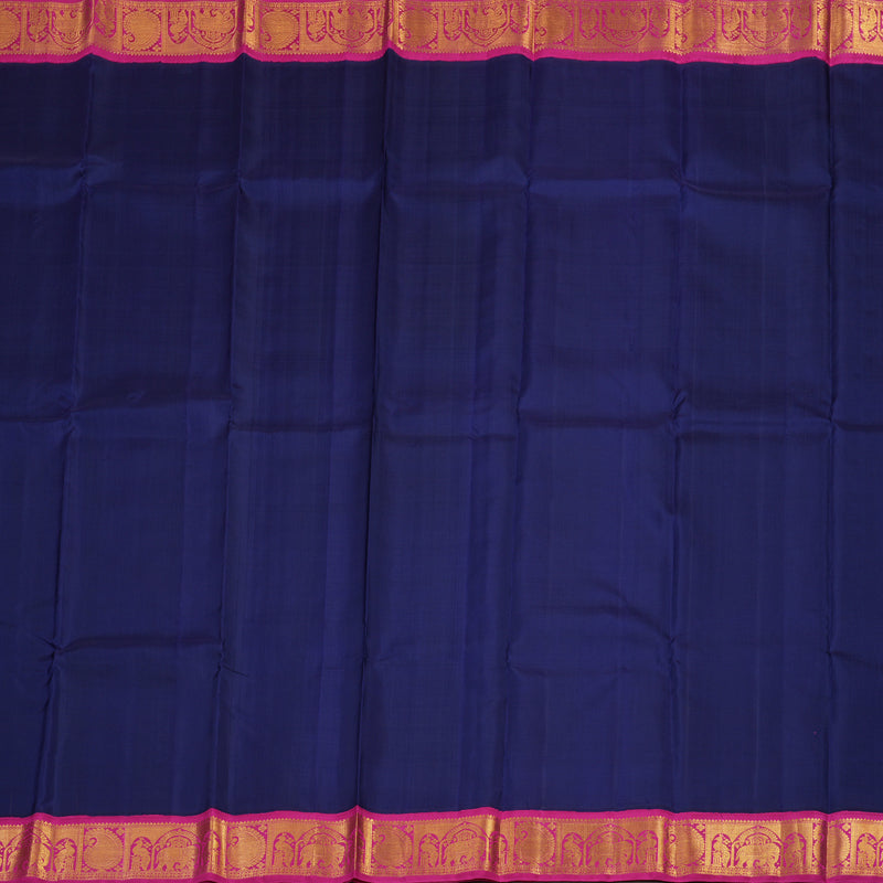 Hayagrivas Handloom Korvai Silk Saree in Navy Blue with Pink HBE357G17-1
