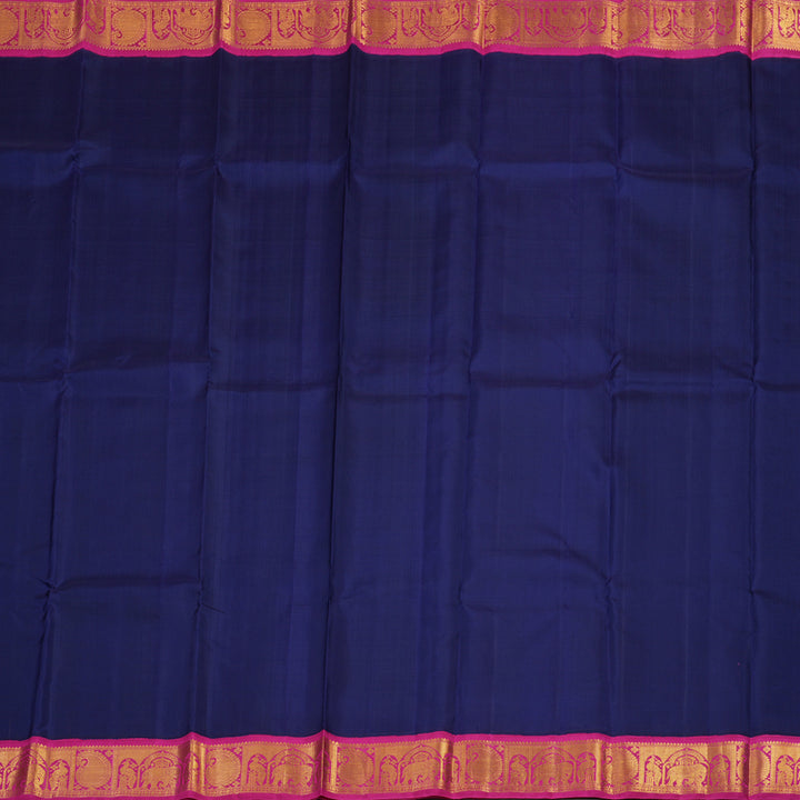 Hayagrivas Handloom Korvai Silk Saree in Navy Blue with Pink HBE357G17-1