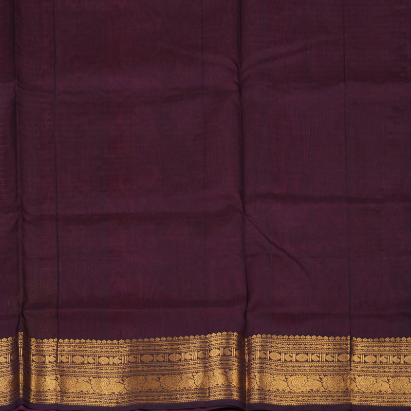 Hayagrivas Pure Silk Cotton Saree in Pink with Wine Purple KBE401E10-2