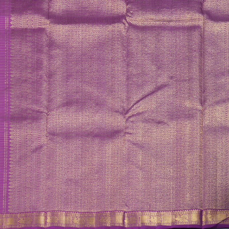 Hayagrivas Violet Handloom Kanjivaram Silk Saree with Dark Purple Border HBE4235A1-1