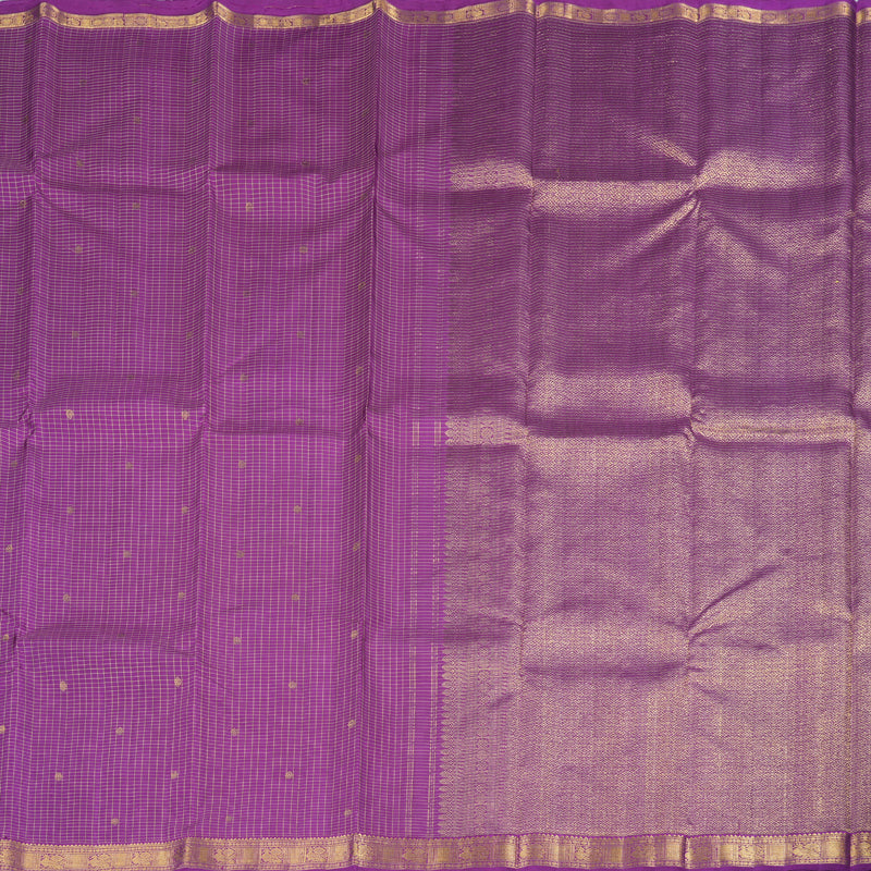 Hayagrivas Violet Handloom Kanjivaram Silk Saree with Dark Purple Border HBE4235A1-1