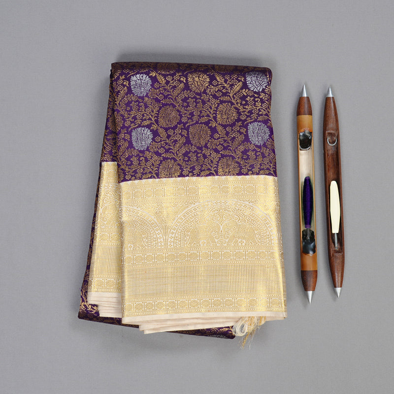 Hayagrivas Kanjivaram Silk Saree HBE4376C45-1