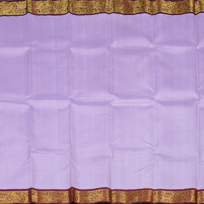 Hayagrivas Handloom Kanjivaram Silk Saree in Enchanting Lavender HBE4385C2-1