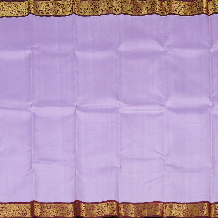 Hayagrivas Handloom Kanjivaram Silk Saree in Enchanting Lavender HBE4385C2-1