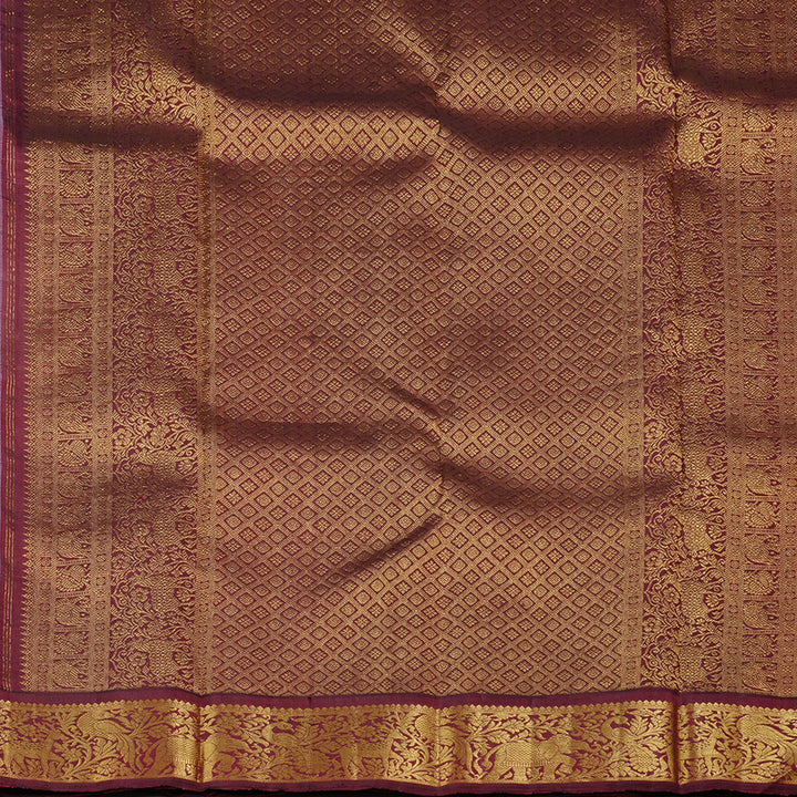 Hayagrivas Handloom Kanjivaram Silk Saree in Enchanting Lavender HBE4385C2-1