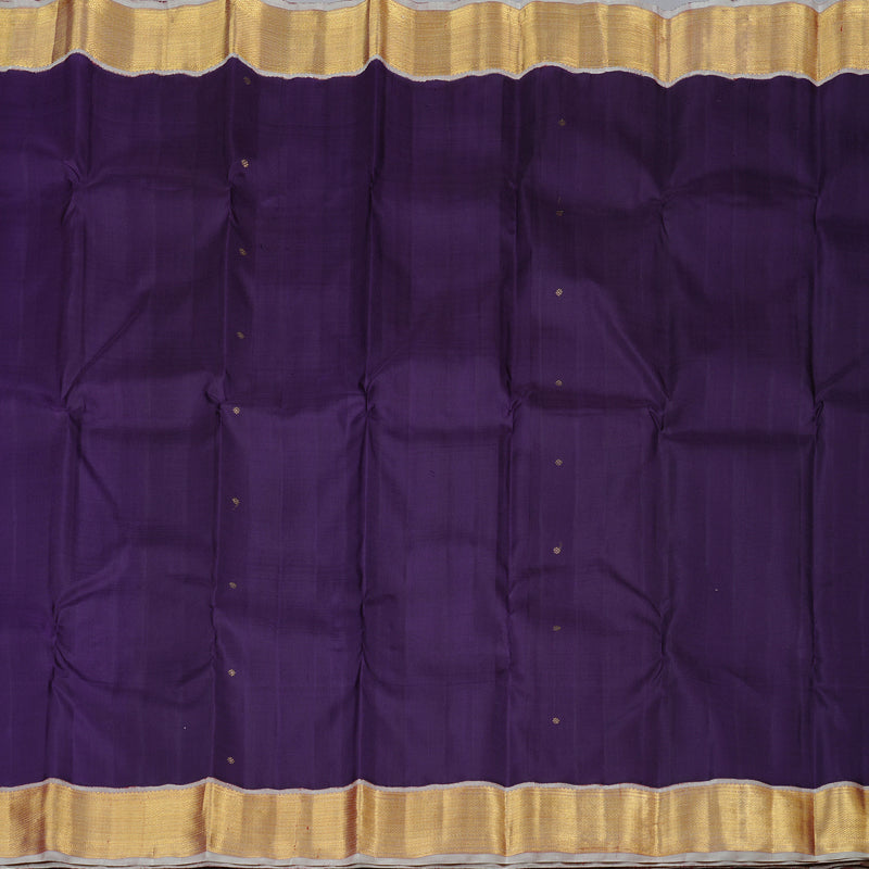 Hayagrivas Indigo Blue Handloom Kanjivaram Silk Saree with Elaichi blend PinkBorder HBE4386C2-1