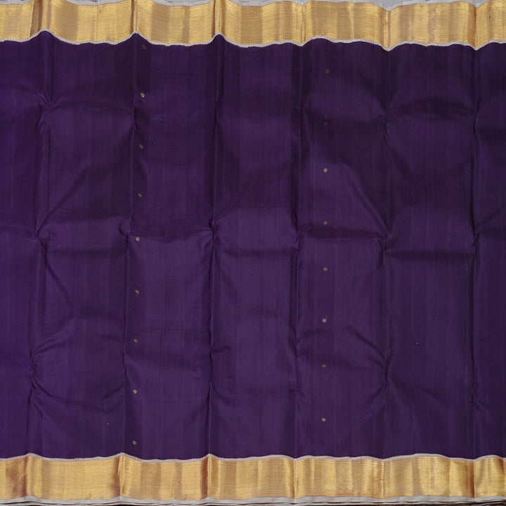 Hayagrivas Indigo Blue Handloom Kanjivaram Silk Saree with Elaichi blend PinkBorder HBE4386C2-1