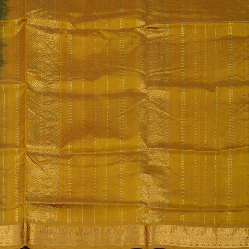 Hayagrivas Pure Silk Cotton Saree in captivating Peacock Blue HBE440G1-10