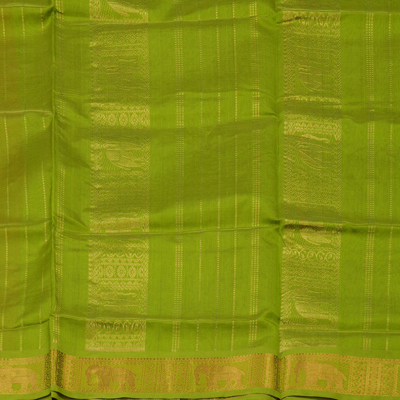 Hayagrivas Pure Silk Cotton Saree in Subtle Red with Apple Green HBE440G1-5