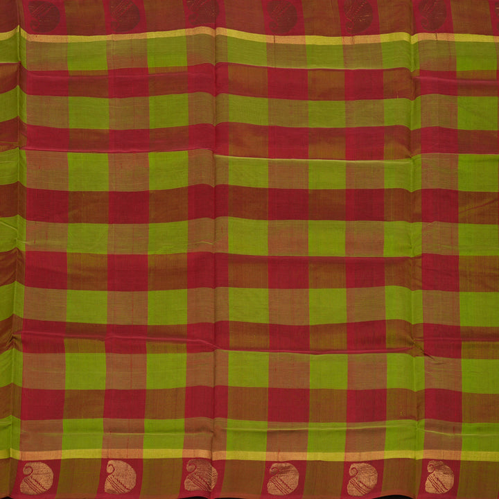 Hayagrivas Multicolour Silk Cotton Saree HBE462H1-19