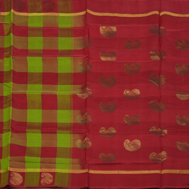 Hayagrivas Multicolour Silk Cotton Saree HBE462H1-19