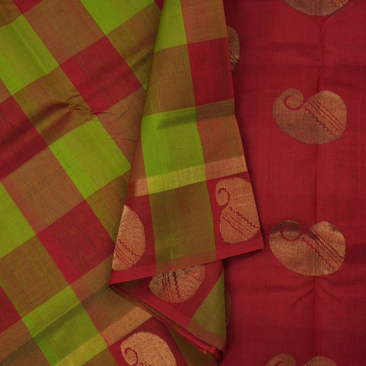 Hayagrivas Multicolour Silk Cotton Saree HBE462H1-19