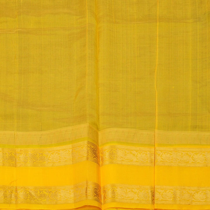 Hayagrivas Araku Maroon Pure Silk Cotton Saree with Yellow Border HBE462H7-5