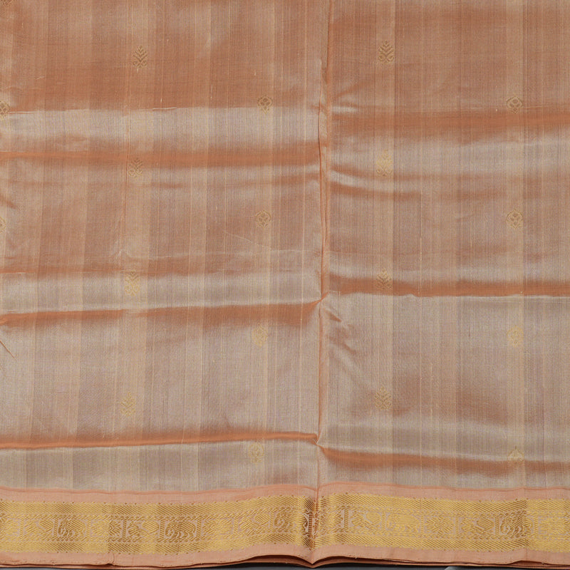 Hayagrivas Pure Silk Cotton Saree in Violet with Sandal border HBE527H18-4