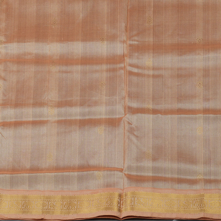 Hayagrivas Pure Silk Cotton Saree in Violet with Sandal border HBE527H18-4