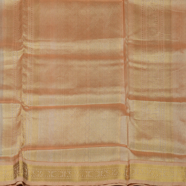 Hayagrivas Pure Silk Cotton Saree in Violet with Sandal border HBE527H18-4