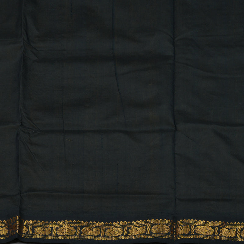 Hayagrivas Lemon Yellow Pure Silk Cotton Saree with Dual Tone Border HBE583H1-13