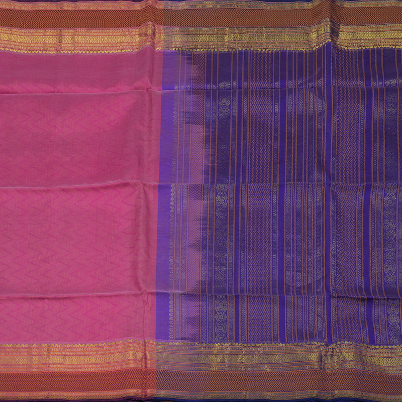 Hayagrivas Pure Kora Silk Cotton Saree in Pink HBE583H2-37