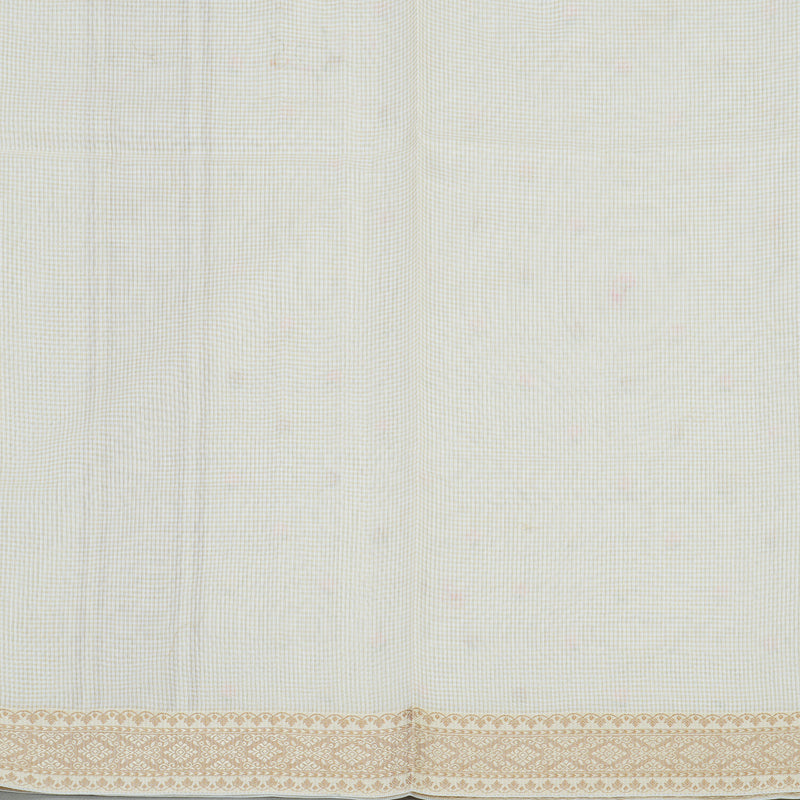Hayagrivas Handloom Pure cotton saree in Half white HBE82D4-10