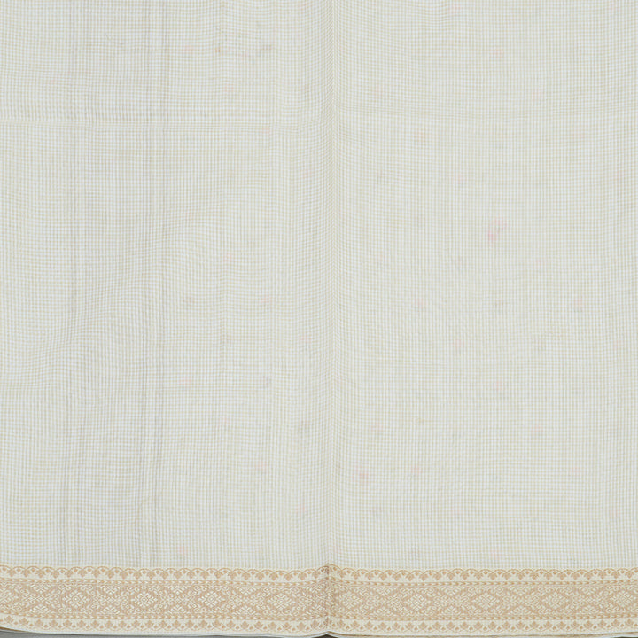 Hayagrivas Handloom Pure cotton saree in Half white HBE82D4-10
