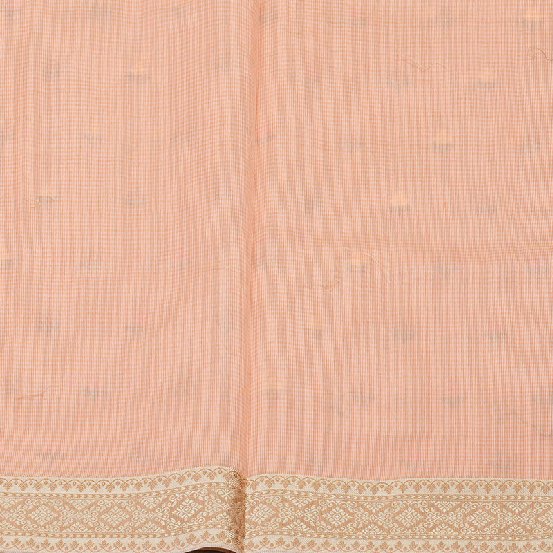 Hayagrivas Handloom Fancy Cotton Saree in Invigorating Peach Pink HBE82D4-13