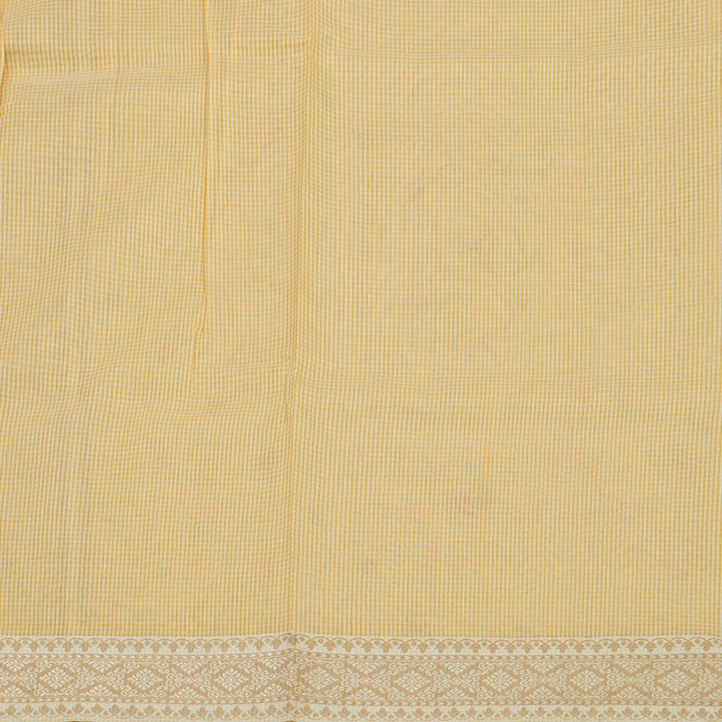Hayagrivas Handloom Fancy Cotton Saree Buttery Yellow HBE82D4-6