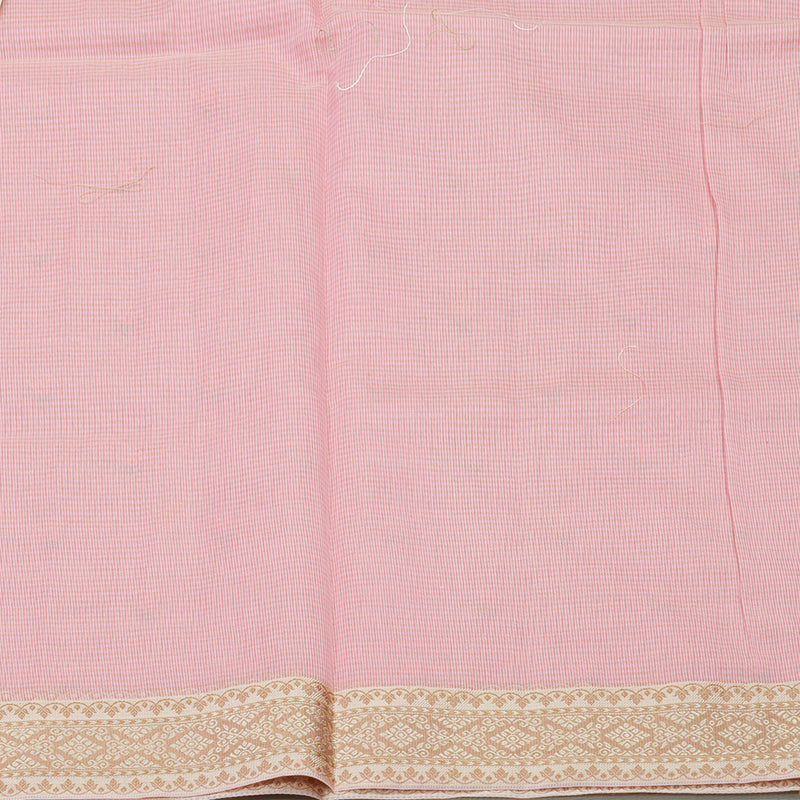 Hayagrivas Handloom Fancy Cotton Saree in Blush-toned Baby Pink HBE82D4-8