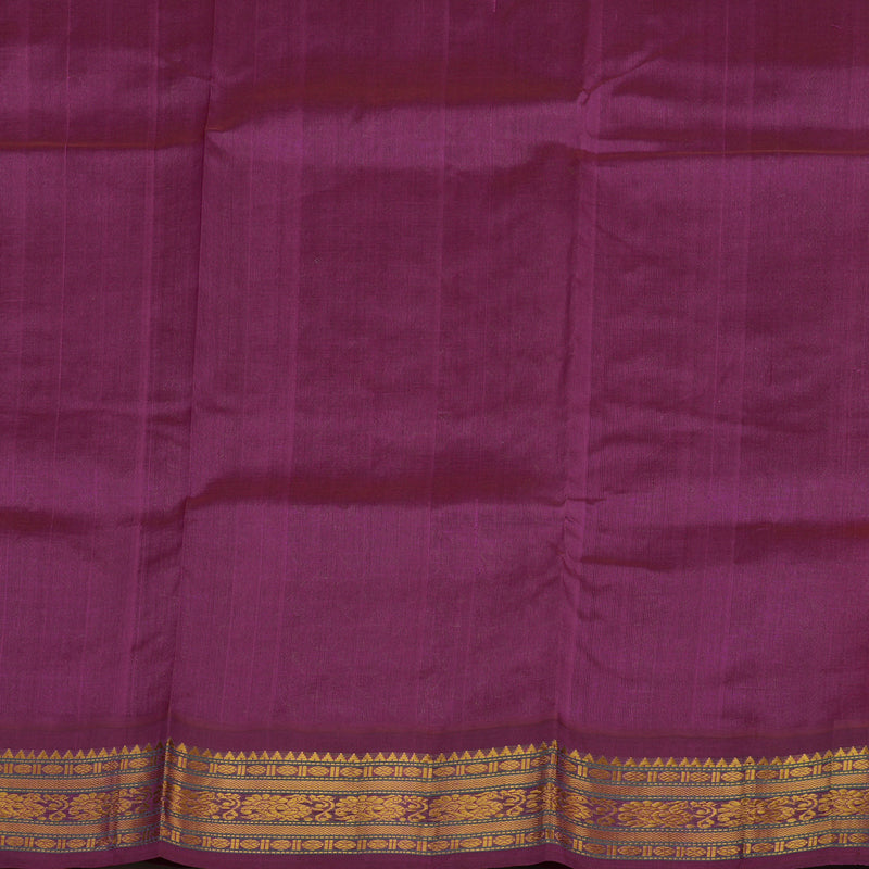 Hayagrivas Orange Pure Printed Silk Cotton Saree HBE839J10-11