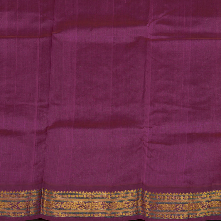 Hayagrivas Orange Pure Printed Silk Cotton Saree HBE839J10-11