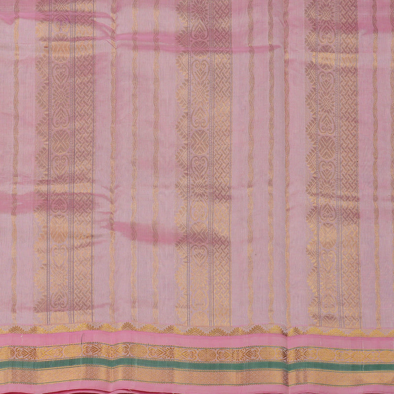 Hayagrivas Parrot Green Pure Printed Silk Cotton Saree HBE839J10-9