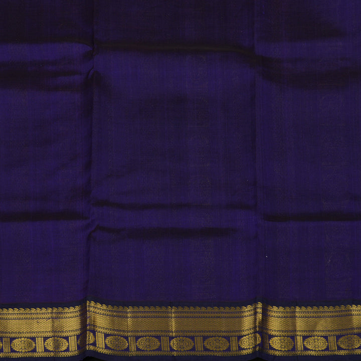 Hayagrivas Lime Yellow Pure Printed Silk Cotton Saree HBE839J11-6