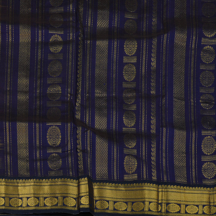 Hayagrivas Lime Yellow Pure Printed Silk Cotton Saree HBE839J11-6