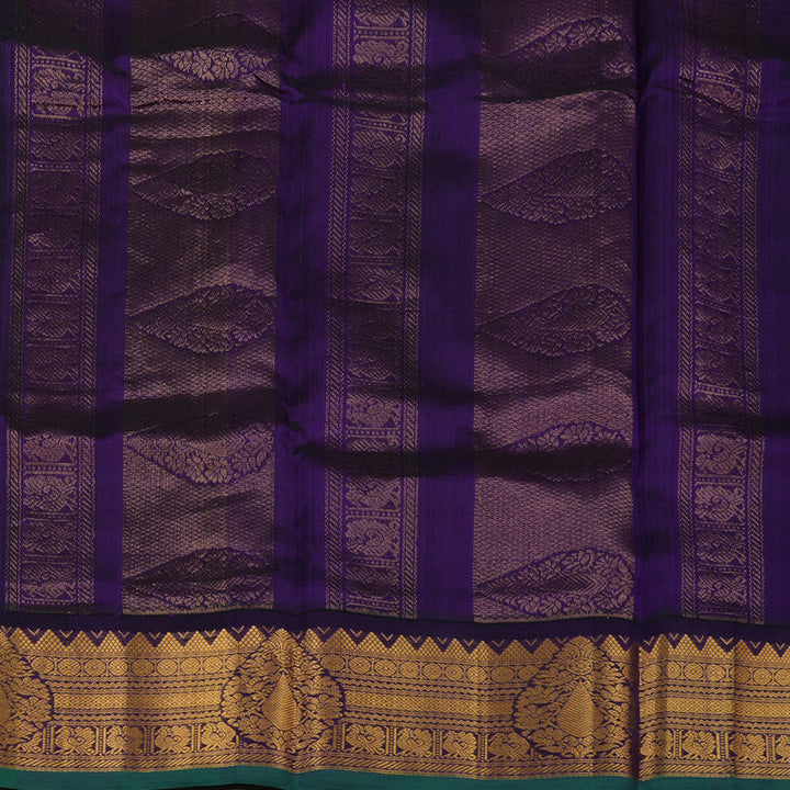 Hayagrivas Parrot Green Pure Printed Silk Cotton Saree HBE839J11-7