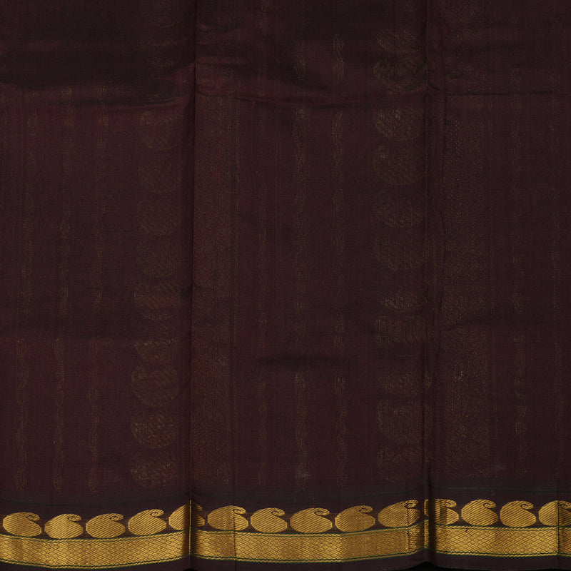 Hayagrivas Yellow & Orange Pure Printed Silk Cotton Saree with Deep Maroon Border HBE839J12-1