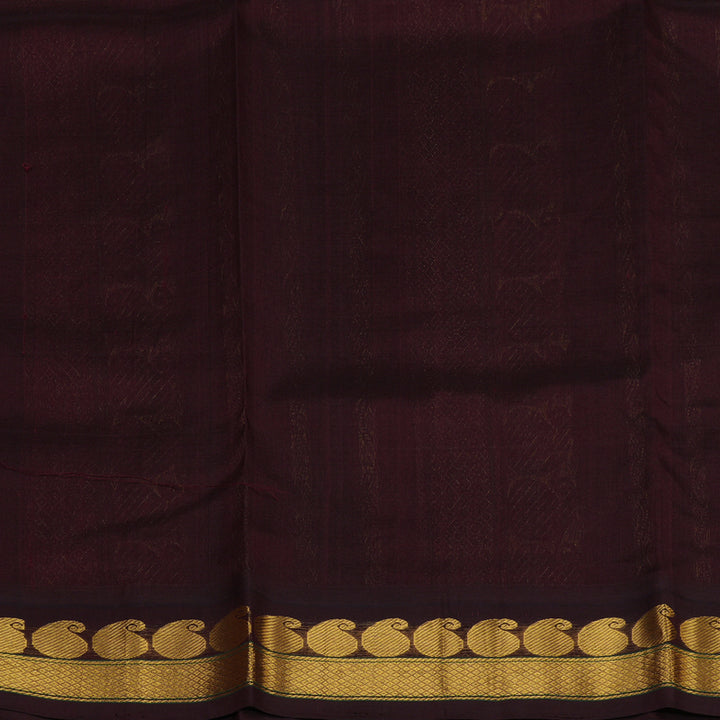 Hayagrivas Bright Orangish Pink Pure Printed Silk Cotton Saree HBE839J12-2