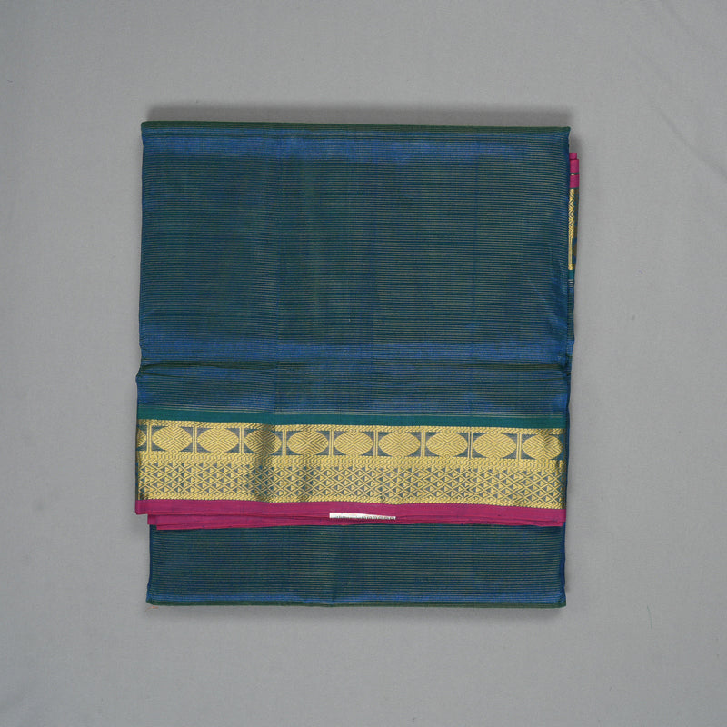 Hayagrivas Mayilkazhuthu Ten Yards Pure Silk Cotton Saree HBE839J3-1