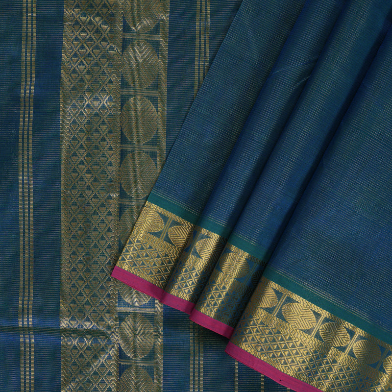 Hayagrivas Mayilkazhuthu Ten Yards Pure Silk Cotton Saree HBE839J3-1