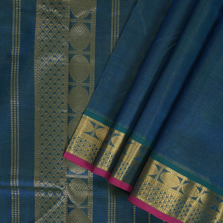 Hayagrivas Mayilkazhuthu Ten Yards Pure Silk Cotton Saree HBE839J3-1