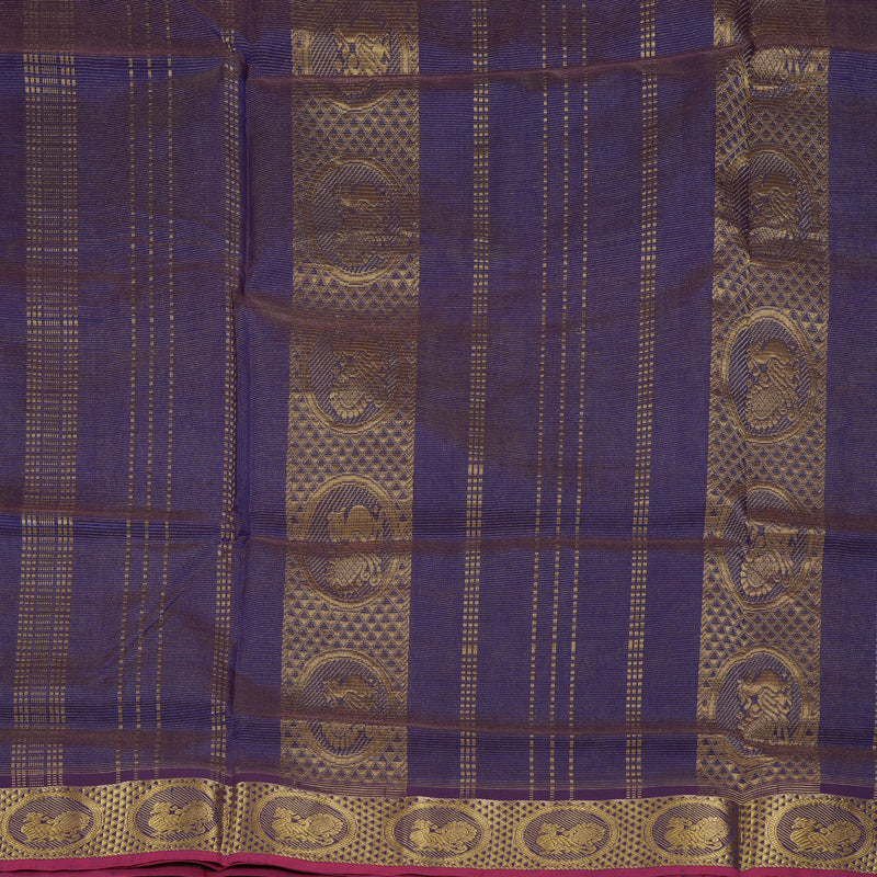 Hayagrivas Purple Ten Yards Pure Silk Cotton Saree HBE839J3-8