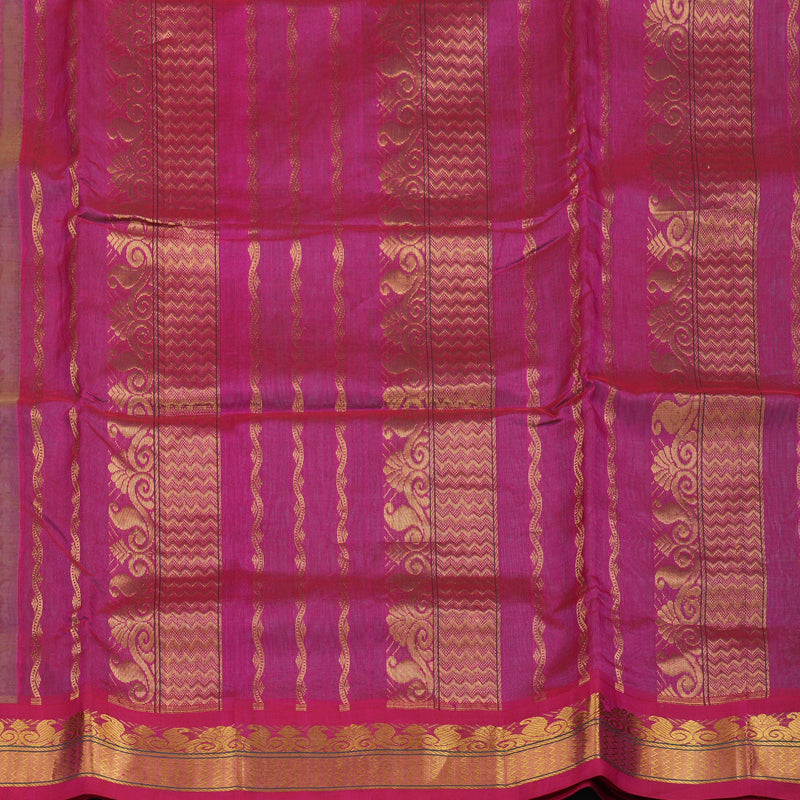 Hayagrivas Mint Green Pure Ten Yards Silk Cotton Saree HBE839J5-3
