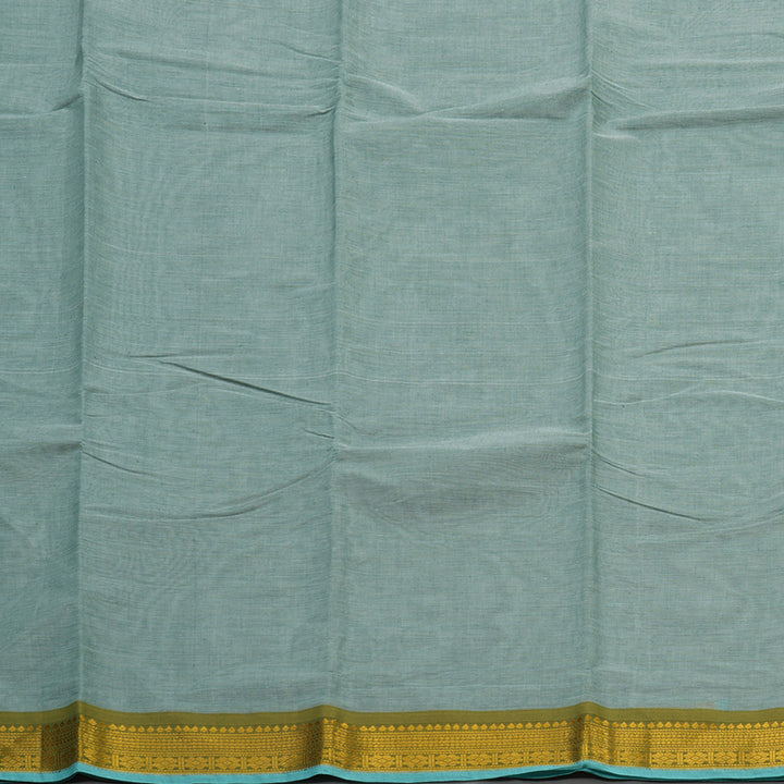 Hayagrivas Handloom Pure Cotton saree in Mint Blue HBE87D1-2