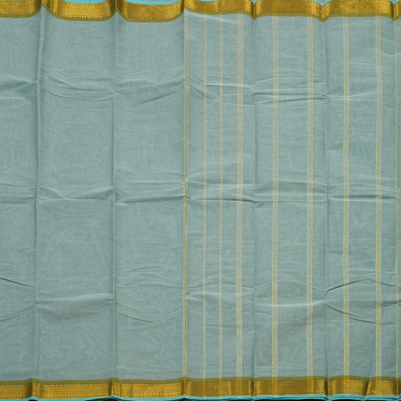 Hayagrivas Handloom Pure Cotton saree in Mint Blue HBE87D1-2