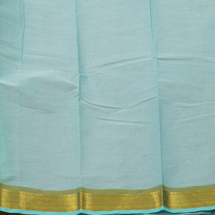 Hayagrivas Handloom Pure Cotton Saree in Subtle Baby Pink with Baby Blue HBE87D1-42
