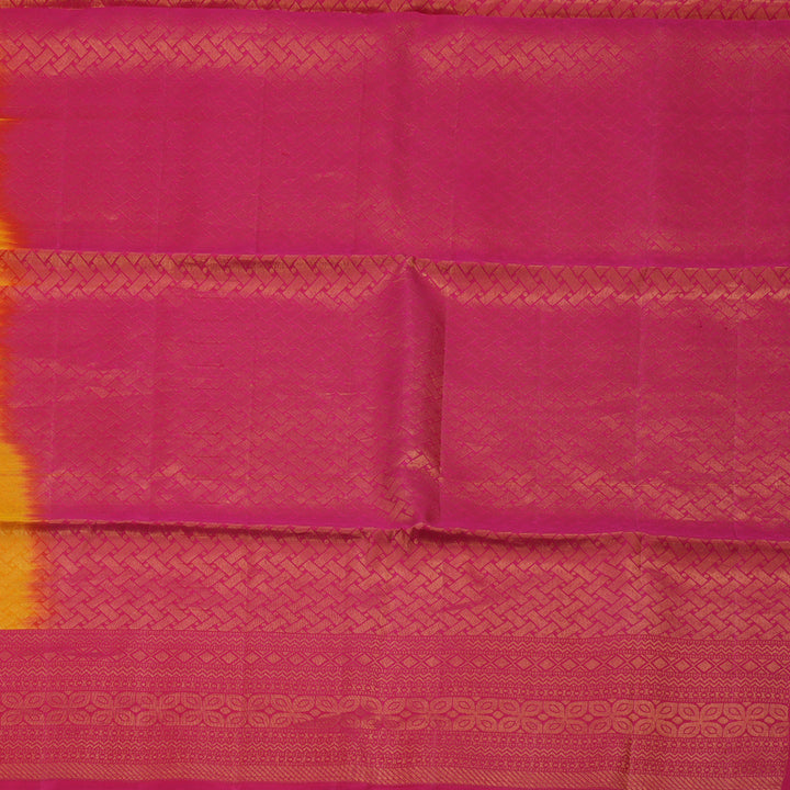 Hayagrivas Yellow & Orange Pure Soft Silk Saree HBE894K1-1