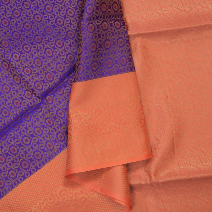 Hayagrivas Purple Handloom Soft Silk Saree HBE894K1-3