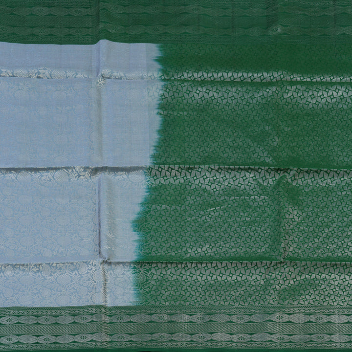 Hayagrivas Silver Grey Pure Soft Silk Saree HBE894K1-9